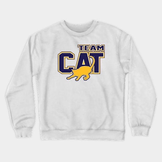 Team Cat Crewneck Sweatshirt by nektarinchen